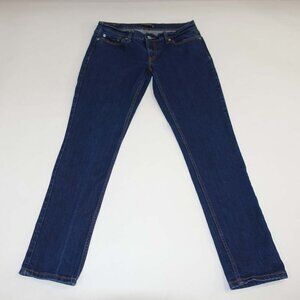 Levi's Women's 524 Too Superlow Skinny Jeans Size 30 Blue Low Rise 30" Inseam